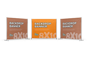 Wall Press Backdrop Mockup