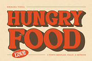 Hungry Food - Modern Logo Font, a Serif Font by Nirmana Visual (Thumbnail 1 of 15)