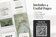 Dusty Green Wedding Website, a Landing Page Template by Everyday Perfection (Thumbnail 4 of 13)