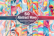Abstract Wavy Lines Pattern, a Pattern Graphic by Forhadx5 (Thumbnail 1 of 6)