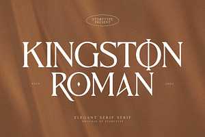 Kingston Roman Elegant Serif Font, a Serif Font by Storytype Studio