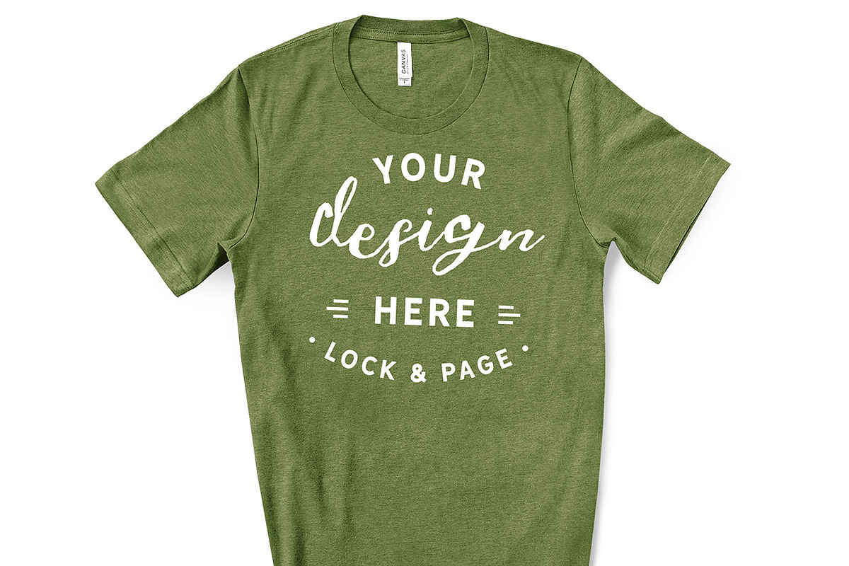 Male Bella Canvas 3001 Mockup Bundle, a Shirt Mockup by lock and page (Photo 29 of 60)