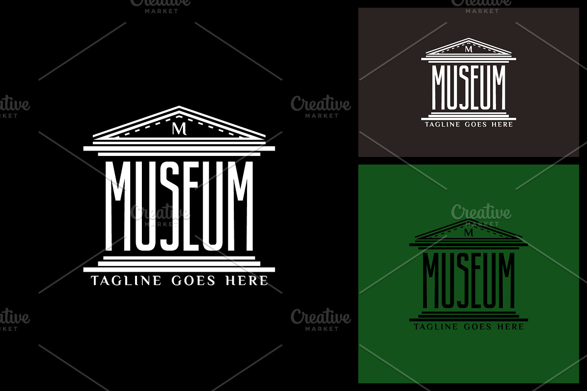 Museum Logo With Pillar Column, a Branding & Logo Template by Atlantis X Nurman Arbai (Photo 2 of 2)