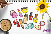 Cute Cosmetics Characters Cartoon, an Object Illustration by Jocularity Art (Thumbnail 2 of 3)