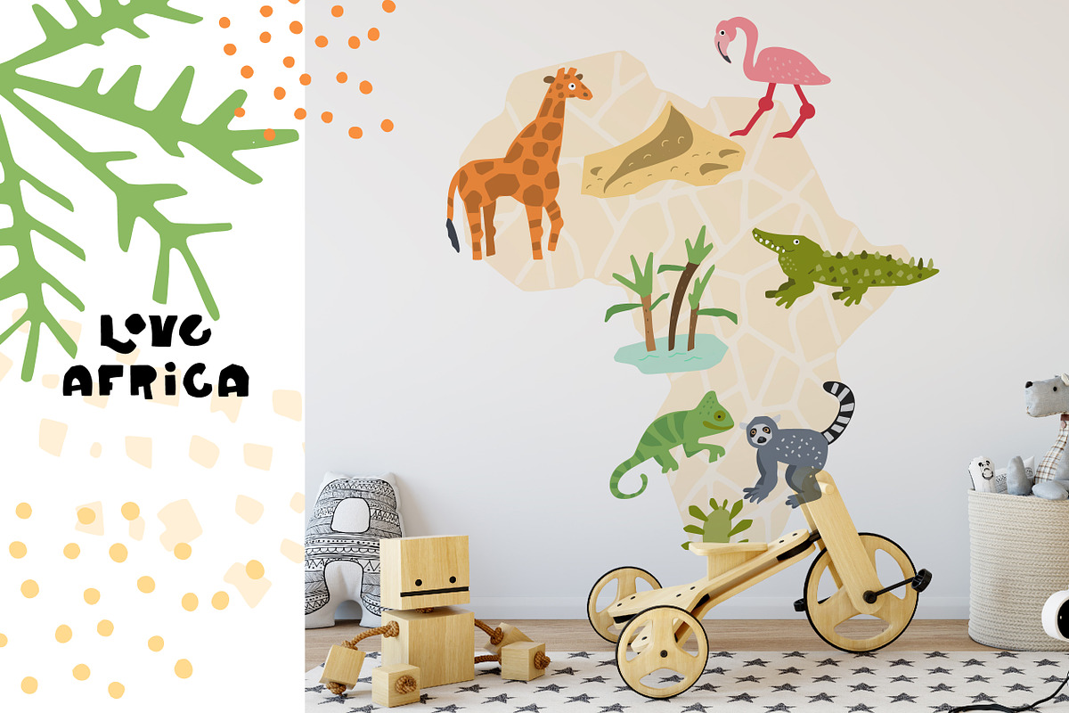 Kids Minimal Animals. Africa, an Object Graphic by Creativemaker (Photo 10 of 11)