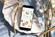 Muffin - Birthday Invitation Pack, a Card Template by CinderHeart Designs (Thumbnail 3 of 3)