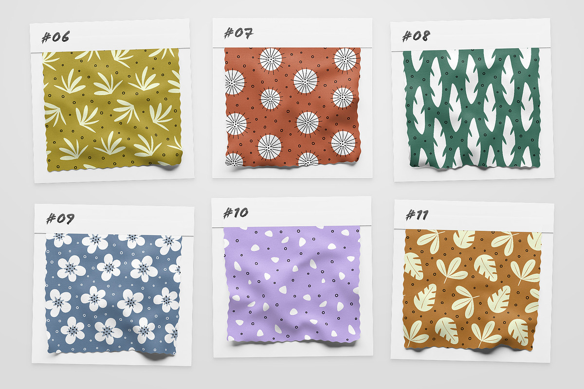 Abstract Plants Seamless Patterns, a Pattern Graphic by Kotulska (Photo 3 of 9)