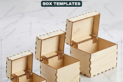 Wooden Box Laser Cut Pattern Bundle, a Graphic by AtacanDigital (Thumbnail 3 of 4)
