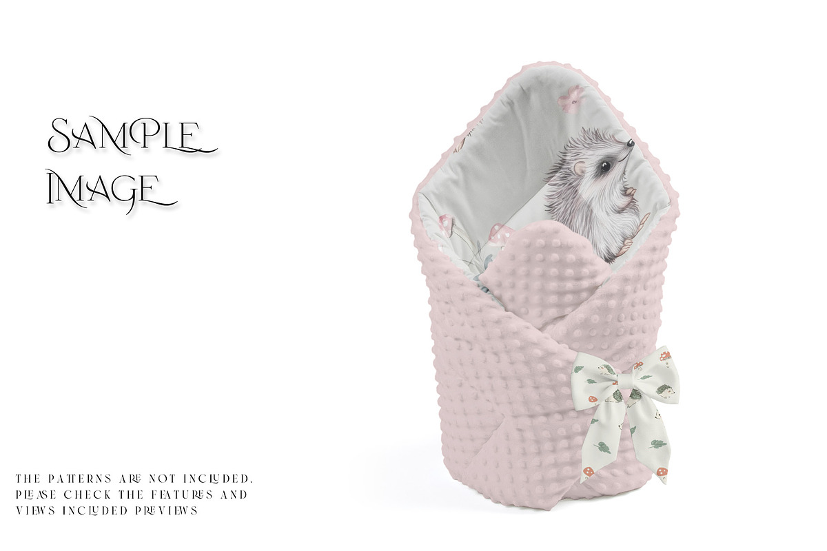 Swaddle Wrap Blankets Minky & Muslin, a Mockup by mock-ups (Photo 21 of 31)