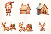 Christmas Joyful Time Clipart, an Illustration by CrexoraLab (Thumbnail 4 of 5)