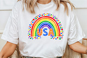 America Rainbow Boho PNG, an Illustration by DreamCafeArt (Thumbnail 2 of 7)