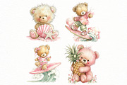 Whimsical Summer Teddy bear clipart, an Illustration by Designworld (Thumbnail 7 of 8)