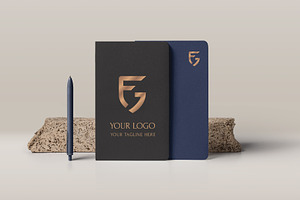 FG Shield Monogram. 9 Logo Pack