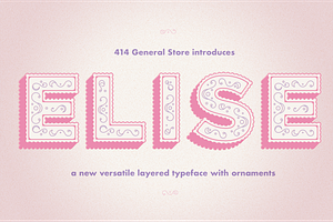 Elise - Layered Typeface