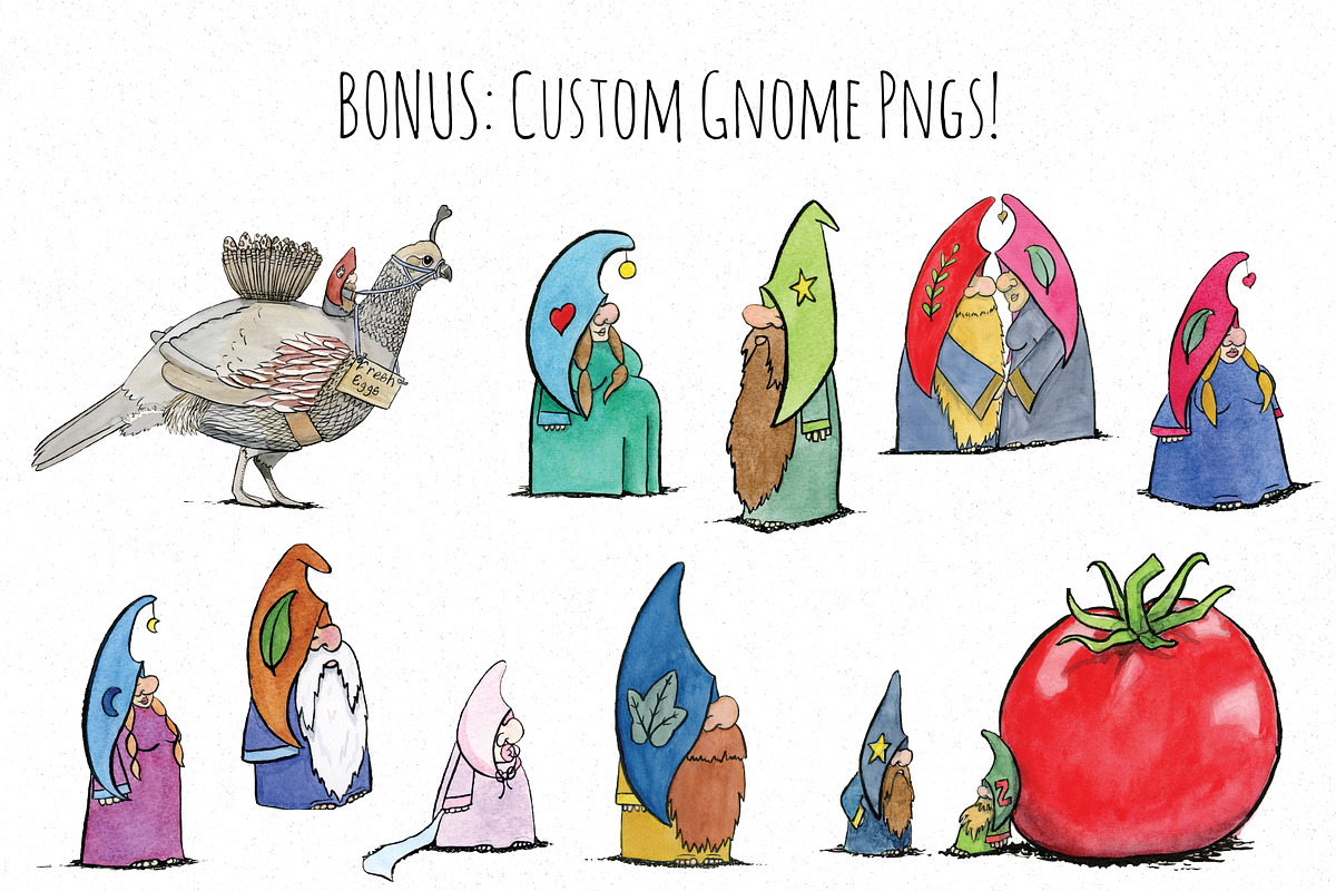 Build A Gnome Character Kit, a Person Illustration by Maria J. Black Studio (Photo 8 of 11)