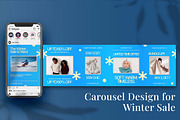 Winter Sale Instagram Carousel Canva, a Social Media Template by Attype (Thumbnail 4 of 5)