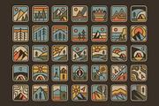 Simple Outdoor Badges, an Illustration by Firowerk (Thumbnail 7 of 7)