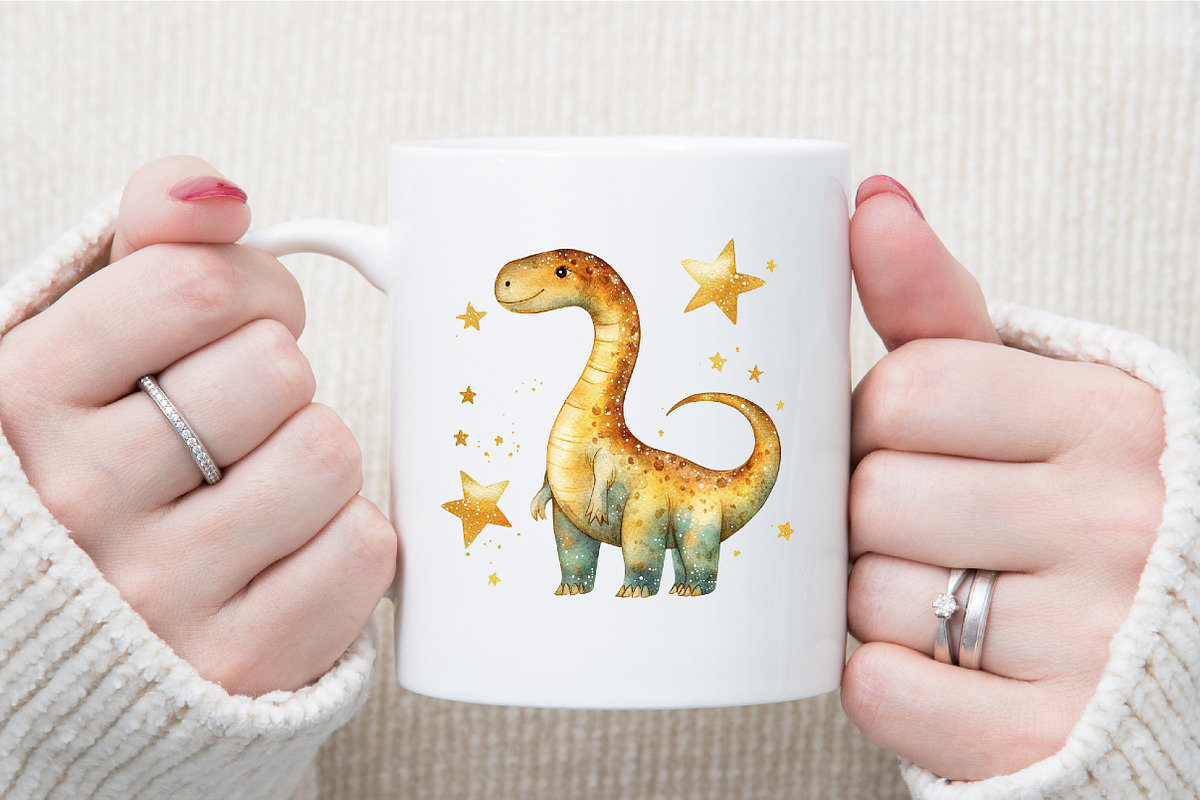 Watercolor Paleontology Dinosaur Ani, an Illustration by Sublimation Artist (Photo 5 of 6)