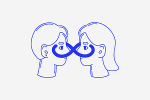 Couple Endless Love Illustration, a Person Illustration by Danil Polshin
