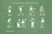 Golf Icon Set, a Sport Illustration by Veyla (Thumbnail 4 of 9)
