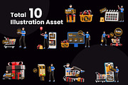 Black Friday 3D Illustration Pack, a 3D by novia99design (Thumbnail 5 of 6)