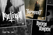 Raven Faith - a Satanic Display Font, a Blackletter Font by creativemedialab (Thumbnail 2 of 9)