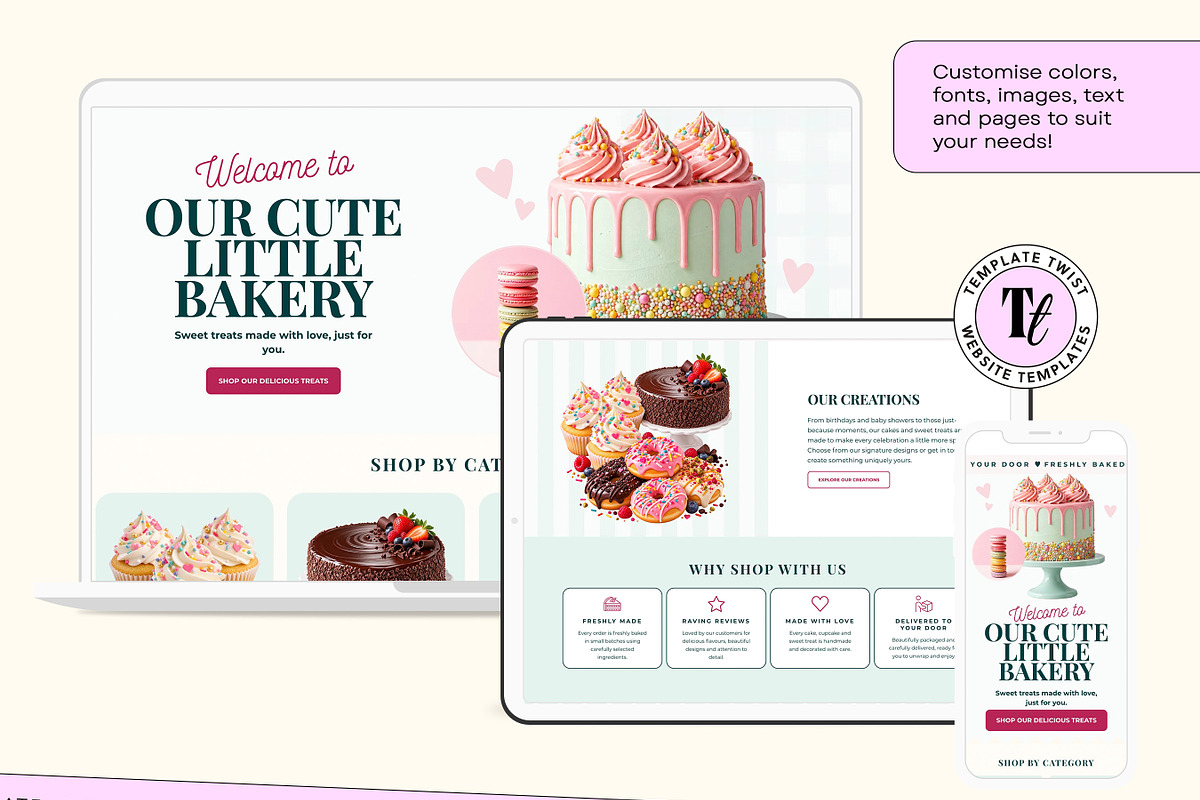 Wix Studio Bakery, a Wix Template by Template Twist Shop (Photo 6 of 9)