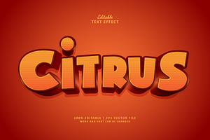 Text Effect Citrus, a Layer Style Add-On by Navy Graphic