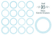 Soft Blue Lace Circle Frames, an Illustration by Amanda Ilkov (Thumbnail 5 of 5)