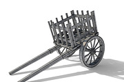 Medieval Cart, a Cars & Vehicle 3D Model by Tedi Permana (Thumbnail 6 of 7)
