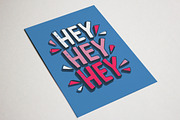 Hey Hey Hey lettering, a Decorative Illustration by Good Studio (Thumbnail 2 of 3)