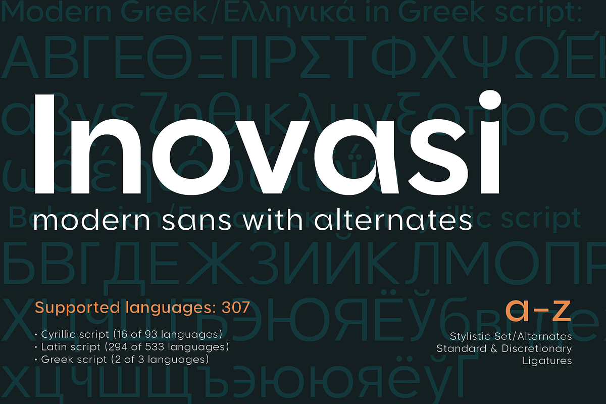 Inovasi Modern Sans Family, a Sans Serif Font by xdCreative (Photo 1 of 13)