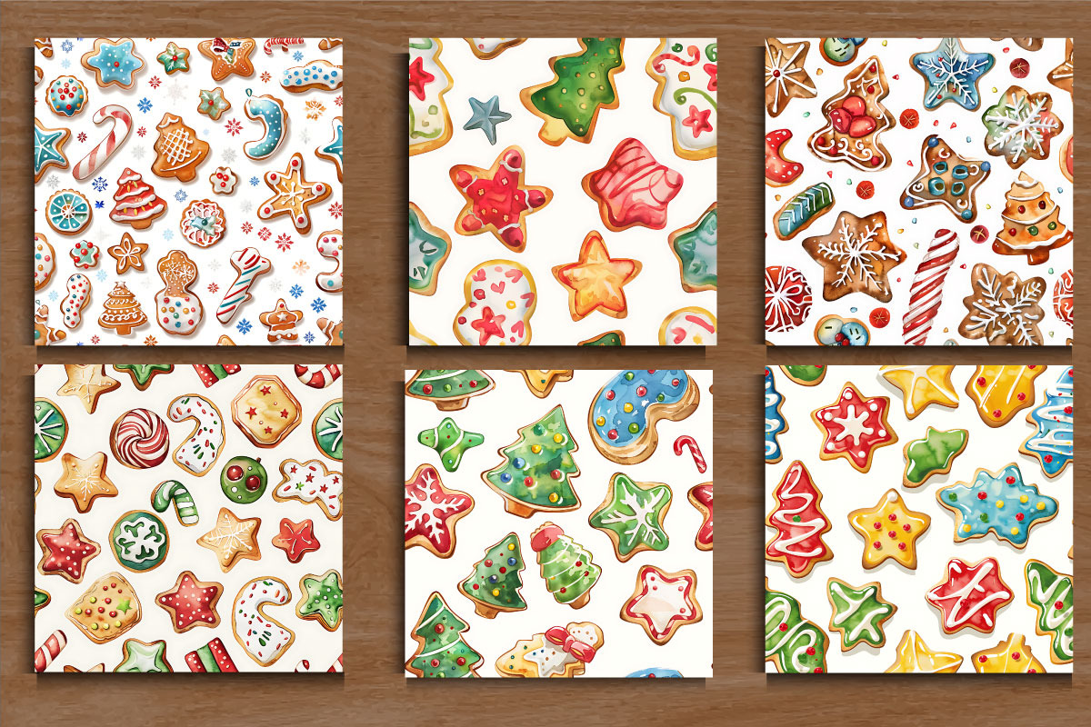 Watercolor Christmas Pattern, a Pattern Graphic by protabsorkar11 (Photo 3 of 4)