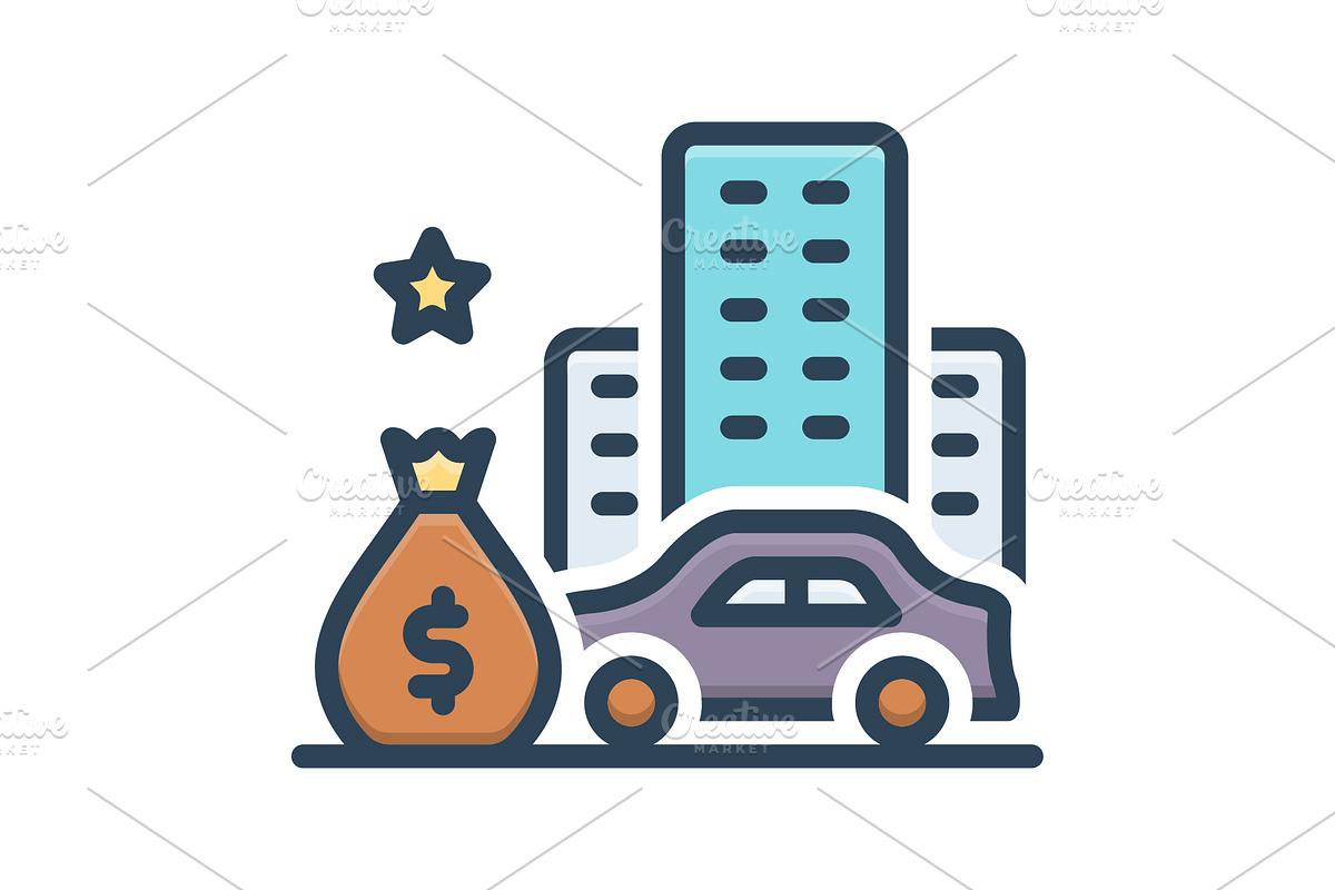 Asset belongings color icon, a Duotone Icon by Creative priyanka