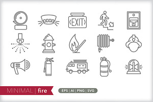 Minimal fire icons, an Outline Icon by Picture Window
