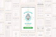 Mobile Wireframe and Sitemap Creator, a Wireframe Template by Sargatal (Thumbnail 1 of 8)