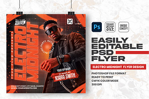 Night Party PSD Flyer Design, a Flyer Template by Shajib Shikder
