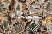 Bundle Christmas Frame 15 Mockups, a Merchandise Mockup by Tomasz Ganclerz (Thumbnail 1 of 7)