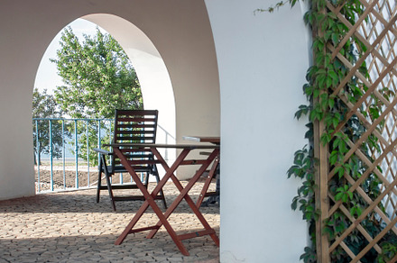 A resting in a building with arches, a Holiday Photo by Schreibikus
