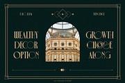 Decobra Art Deco Font, a Serif Font by alit design (Thumbnail 6 of 17)
