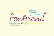 Penfriend, a Script Font by Tour de Force FF (Thumbnail 1 of 7)