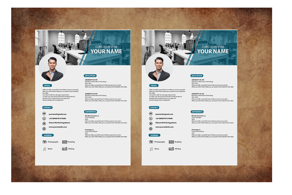 CV Template Modern, a Resume Template by dulchaer29