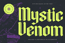Mystic Venom Modern Blackletter