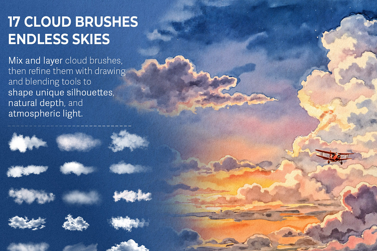 Ghibli-Inspired Procreate Brushes, a Brush Add-On by BrushArchive (Photo 5 of 19)