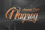 Awesome Nagreg, a Script Font by Salman Photocreative (Thumbnail 1 of 4)