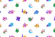 Funny characters with emotions set, a Decorative Illustration by PaperTrident (Thumbnail 5 of 6)
