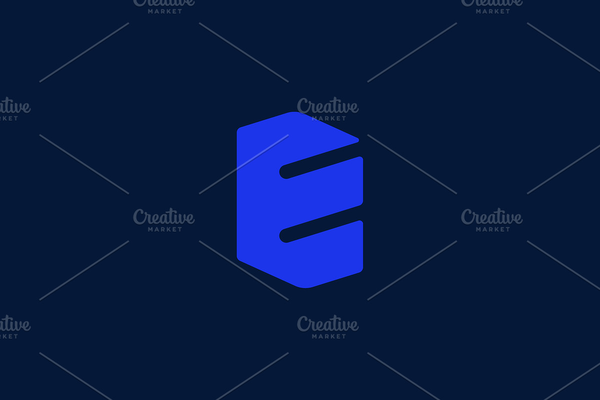 Letter E minimal logo design, a Branding & Logo Template by Amadul11 (Photo 1 of 4)