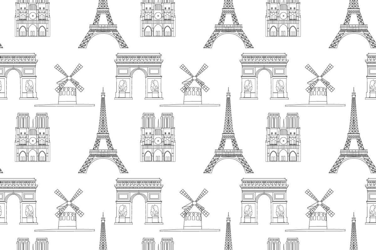 Vector set with landmarks of Paris, a Graphic by lycka (Photo 2 of 5)