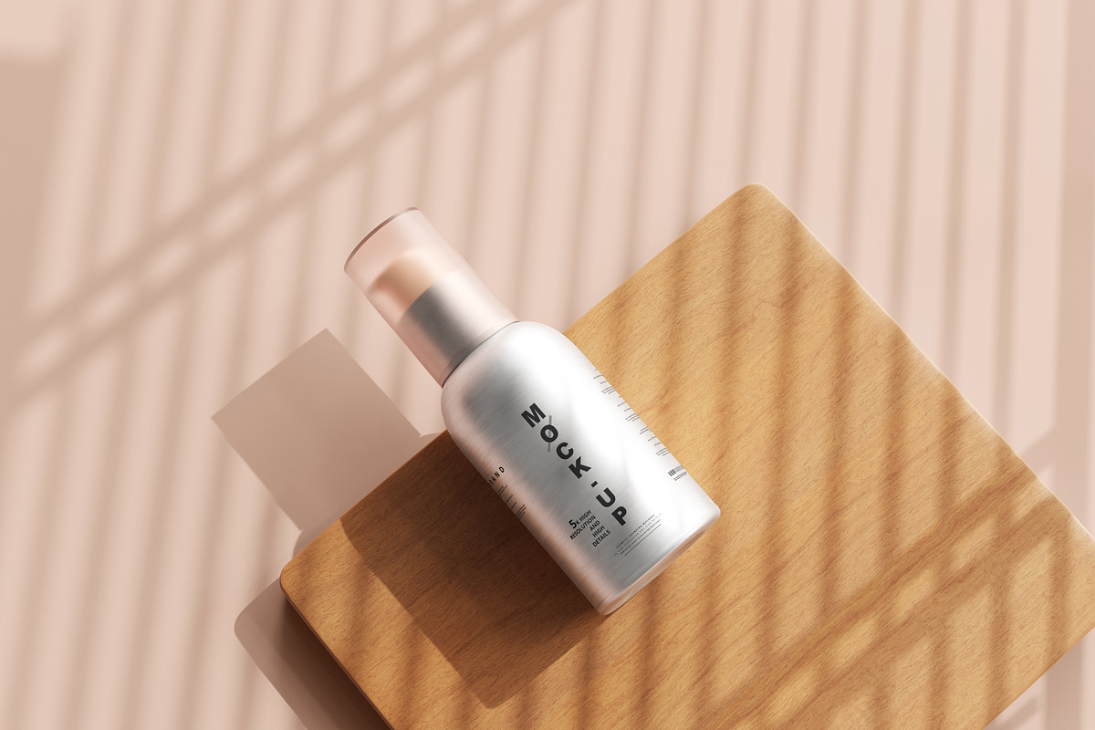 Aluminum Cosmetic Mockup Bundle, a Cups & Container Mockup by pmvch (Photo 132 of 206)