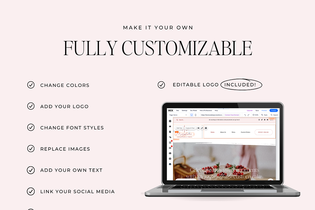 Wix Website Template for Bakery, a Wix Template by Ton Rêve Design Studio (Photo 7 of 9)